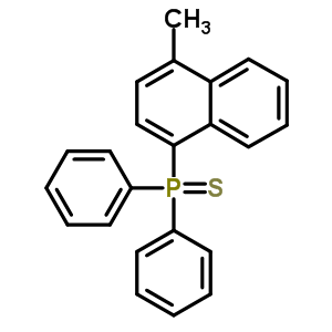 Phosphine sulfide,(4-methyl-1-naphthalenyl)diphenyl- Structure,3411-50-5Structure