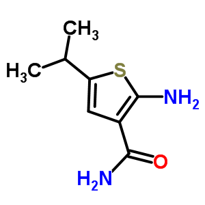 2-Amino-5-isopropylthiophene-3-carboxamide Structure,343272-23-1Structure