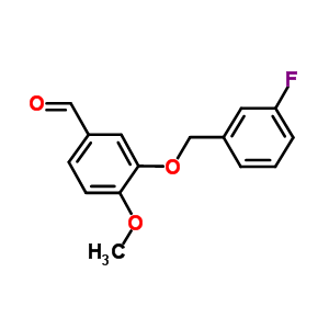 3-[(3-Fluorobenzyl)oxy]-4-methoxybenzaldehyde Structure,346459-53-8Structure