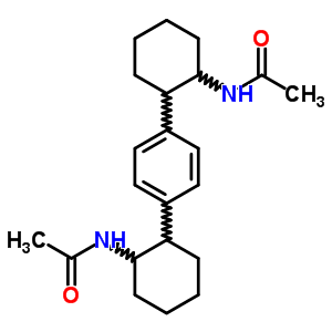 N-[2-[4-(2-acetamidocyclohexyl)phenyl]cyclohexyl]acetamide Structure,34668-23-0Structure