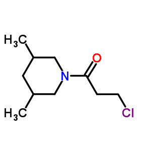 1-(3-Chloropropanoyl)-3,5-dimethylpiperidine Structure,349097-99-0Structure