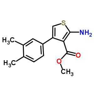 Methyl 2-amino-4-(3,4-dimethylphenyl)thiophene-3-carboxylate Structure,350990-08-8Structure