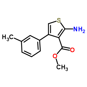 Methyl 2-amino-4-(3-methylphenyl)thiophene-3-carboxylate Structure,350997-09-0Structure