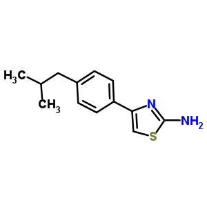 4-(4-Isobutylphenyl)-1,3-thiazol-2-amine Structure,351982-44-0Structure