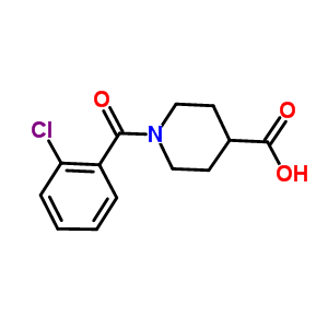 1-(2-Chlorobenzoyl)piperidine-4-carboxylic acid Structure,352673-16-6Structure