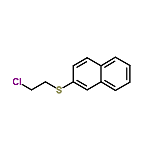 Naphthalene, 2-[(2-chloroethyl)thio]- Structure,35374-43-7Structure