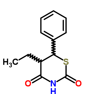 2H-1,3-thiazine-2,4 (3h)-dione, 5-ethyldihydro-6-phenyl- Structure,3571-78-6Structure