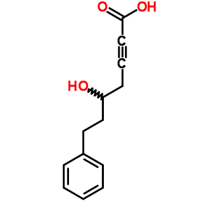 2-Heptynoic acid,5-hydroxy-7-phenyl- Structure,36185-10-1Structure