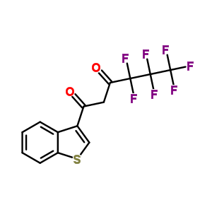 1-Benzothiophen-3-yl-4,4,5,5,6,6,6-heptafluoro-hexane-1,3-dione Structure,362-57-2Structure