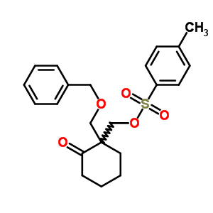 2-[(4-Methylphenyl)sulfonyloxymethyl]-2-(phenylmethoxymethyl)cyclohexan-1-one Structure,36370-27-1Structure