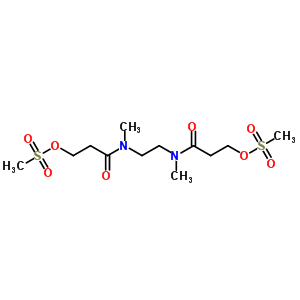 N-methyl-n-[2-(methyl-(3-methylsulfonyloxypropanoyl)amino)ethyl]-3-methylsulfonyloxy-propanamide Structure,36647-74-2Structure