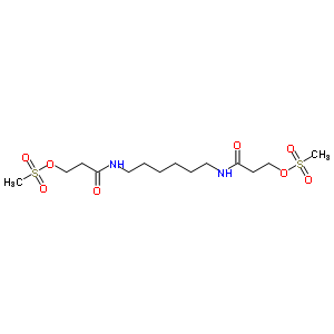 Propanamide,n,n-1,6-hexanediylbis[3-[(methylsulfonyl)oxy]- Structure,36647-85-5Structure