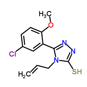 4-Allyl-5-(5-chloro-2-methoxyphenyl)-4H-1,2,4-triazole-3-thiol Structure,369396-84-9Structure