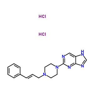 2-(4-Cinnamylpiperazin-1-yl)-7h-purine dihydrochloride Structure,37425-10-8Structure