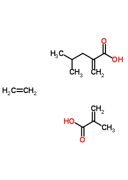 2-Methyl-2-propenoic acid polymer with ethene and 2-methylpropyl2-propenoate Structure,37433-35-5Structure