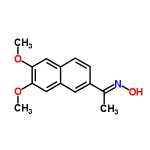 (Ne)-n-[1-(6,7-dimethoxynaphthalen-2-yl)ethylidene]hydroxylamine Structure,37707-73-6Structure