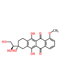 (9R)-9-[(1s)-1,2-dihydroxyethyl]-6,9,11-trihydroxy-4-methoxy-8,10-dihydro-7h-tetracene-5,12-dione Structure,37818-13-6Structure