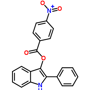 (2-Phenyl-1h-indol-3-yl) 4-nitrobenzoate Structure,37914-50-4Structure