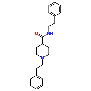 N,1-diphenethylpiperidine-4-carboxamide Structure,37969-07-6Structure