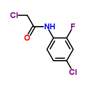 2-Chloro-n-(4-chloro-2-fluorophenyl)acetamide Structure,380345-39-1Structure