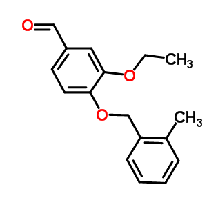 3-Ethoxy-4-[(2-methylbenzyl)oxy]benzaldehyde Structure,381680-28-0Structure