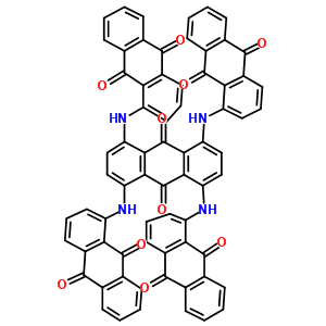 1,4,5,8-Tetrakis[(9,10-dioxo-9,10-dihydro-1-anthracenyl)amino]-9,10-anthraquinone Structure,38412-17-8Structure