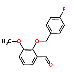 2-[(4-Fluorobenzyl)oxy]-3-methoxybenzaldehyde Structure,384860-70-2Structure