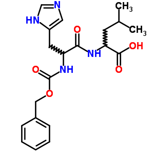 2-[[3-(3H-imidazol-4-yl)-2-phenylmethoxycarbonylamino-propanoyl]amino]-4-methyl-pentanoic acid Structure,38972-90-6Structure