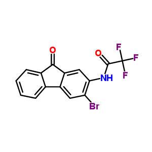 N-(3-bromo-9-oxo-fluoren-2-yl)-2,2,2-trifluoro-acetamide Structure,3906-70-5Structure