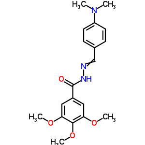 N-[(4-dimethylaminophenyl)methylideneamino]-3,4,5-trimethoxy-benzamide Structure,39229-61-3Structure