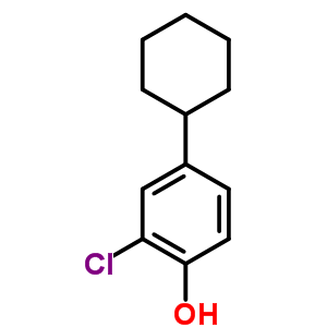 Phenol,2-chloro-4-cyclohexyl- Structure,3964-61-2Structure