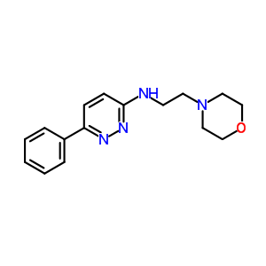 N-(2-morpholin-4-ylethyl)-6-phenyl-pyridazin-3-amine Structure,40064-52-6Structure