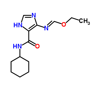 N-cyclohexyl-5-(ethoxymethylideneamino)-3h-imidazole-4-carboxamide Structure,40067-61-6Structure