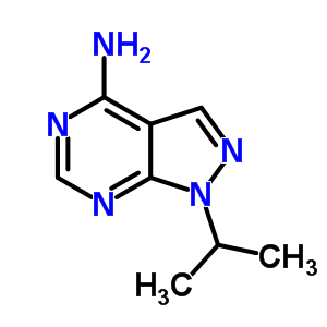 1-Isopropyl-4-aminopyrazolo[3,4-d]pyrimidine Structure,4014-61-3Structure