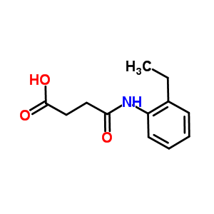 4-[(2-Ethylphenyl)amino]-4-oxobutanoic acid Structure,401629-43-4Structure