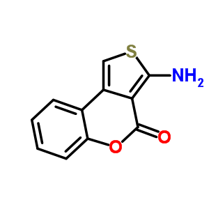 3-Amino-4H-thieno[3,4-c]chromen-4-one Structure,41078-15-3Structure