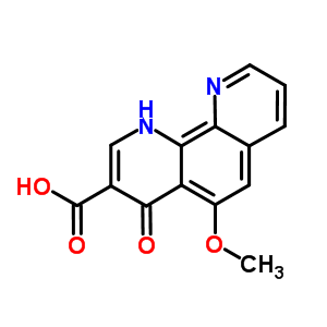 Pyrido[3,2-h]quinoline-3-carboxylic acid, 4-hydroxy-5-methoxy- Structure,41148-77-0Structure