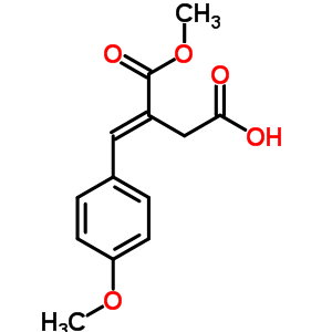 (E)-3-methoxycarbonyl-4-(4-methoxyphenyl)but-3-enoic acid Structure,42151-35-9Structure