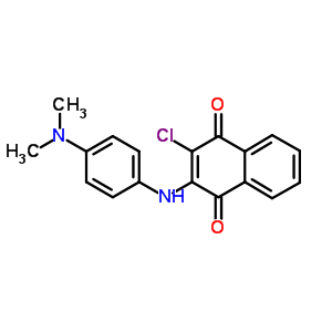 1,4-Naphthalenedione,2-chloro-3-[[4-(dimethylamino)phenyl]amino]- Structure,42262-96-4Structure