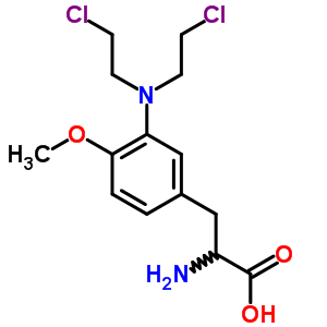 2-Amino-3-[3-[bis(2-chloroethyl)amino]-4-methoxy-phenyl]propanoic acid Structure,42266-68-2Structure