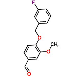 4-[(3-Fluorobenzyl)oxy]-3-methoxybenzaldehyde Structure,428473-74-9Structure