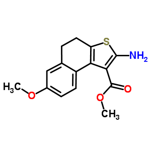 Methyl 2-amino-7-methoxy-4,5-dihydronaphtho[2,1-b]thiophene-1-carboxylate Structure,438199-49-6Structure