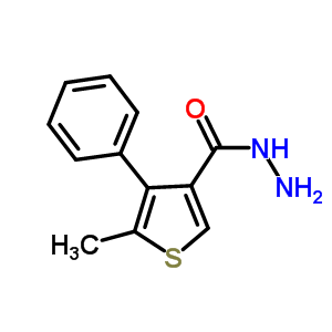 5-Methyl-4-phenylthiophene-3-carbohydrazide Structure,438216-06-9Structure