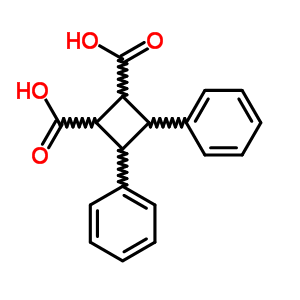 1,2-Cyclobutanedicarboxylic acid,3,4-diphenyl- Structure,4482-52-4Structure