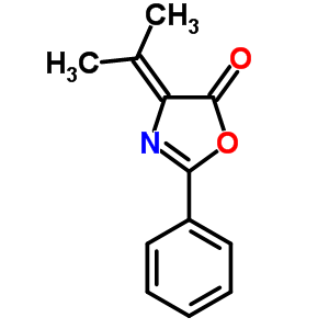 2-Phenyl-4-propan-2-ylidene-1,3-oxazol-5-one Structure,4491-47-8Structure