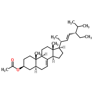 Alpha-spinasterol acetate Structure,4651-46-1Structure