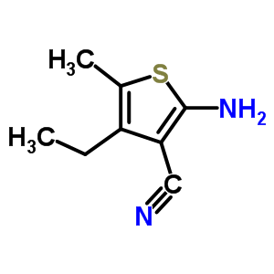 2-Amino-4-ethyl-5-methylthiophene-3-carbonitrile Structure,4651-92-7Structure