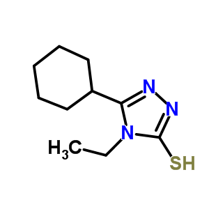 5-Cyclohexyl-4-ethyl-4H-1,2,4-triazole-3-thiol Structure,482650-81-7Structure