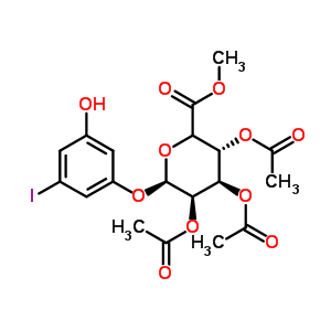 5-Iodoresorcinol-2’,3’,4’-tri-o-acetyl-beta-d-glucuronide methyl ester Structure,490028-20-1Structure