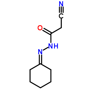 2-Cyano-n-(cyclohexylideneamino)acetamide Structure,4974-50-9Structure